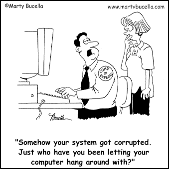 Computer Technical Support Cartoons by Marty Bucella