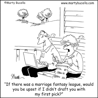 Husband & Wife and Marriage Cartoons by Marty Buce photo image